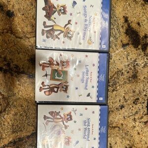 Children's Educational DVD Set - Nursery Rhymes & Songs (White, Blue)